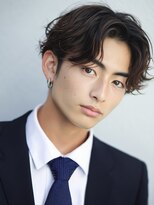メンズイケメンパラダイス(Men'sイケメンパラダイス)&nbsp;Men'sカットツーブロック/ビジネス/センターパートパーマ