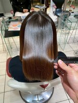アース 常盤平店(HAIR & MAKE EARTH)&nbsp;【酸性縮毛矯正】傷みに配慮して、柔らかく自然な艶髪ストレート