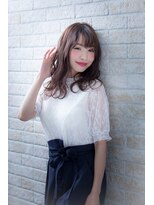 ヘアーアートシフォン 池袋西口店(Hair art chiffon)&nbsp;デザインカラー丸みショート無造作カールボブディイルミナカラー