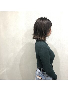 エヌ(N) N/92co. 外ハネボブ×極細ハイライトカラー