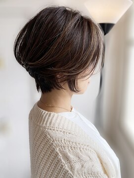 ヘアーエポック(hair epoque) 大人可愛いひし形レイヤーカットモカベージュ