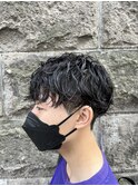 メンズカットパーマ波巻ツイストスパイラルパーマ札幌大通