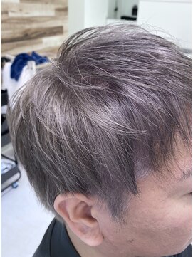 イツクヘアー(Ituc Hair) 【お客様施術例】メンズ白髪/シフォングレー/ショート