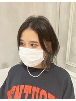 ガリカ(Gallica kinshicho)&nbsp;【太田達朗】くびれボブ/インナーカラーミルクティーベージュ