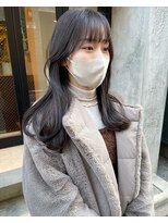 コフィー バイ メルト 吉祥寺(cofy by melt)&nbsp;【松本咲花】ブリーチなし暗髪アッシュグレージュ韓国風ロング