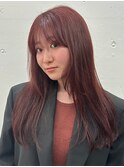 JILL STUDIO 顔まわりレイヤー/ピンクブラウン