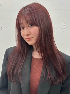 ジルスタジオ(JILL STUDIO) JILL STUDIO 顔まわりレイヤー/ピンクブラウン