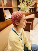 バーバー女子ユニセックスアップバングセンターパート