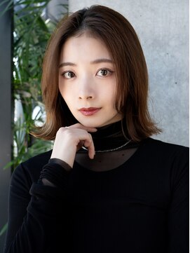 レノラ 本町(LENORA) 20代30代大人かわいいナチュラル暗髪ゆるめパーマヘア