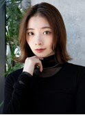 20代30代大人かわいいナチュラル暗髪ゆるめパーマヘア