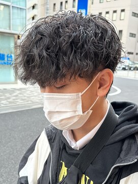 オーガニック アトリエ 大宮(organic+atelier) 縦落ちツイストスパイラルパーマメンズパーマ波巻きツイスパ