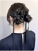 【Lilly渋谷】#ヘアセット#ヘアアレンジ#編み込み#シニヨン