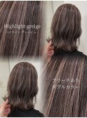 ハイライト/外国人風カラー/グレージュ