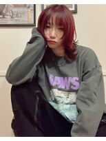 リアイス(Re:ICE) チェリーレッドミディアムウルフハイレイヤー