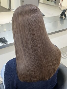 ラック 表参道(LUCK) ベージュ/グレージュ/艶髪/ブリーチ/ケアブリーチ/20代