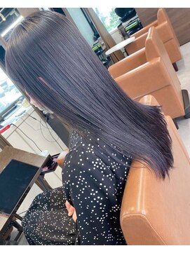 エヌプラスリタ 近鉄八尾(N+lita) ホワイトグレージュミニウルフデジタルパーマチェリーブラウン