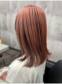 アンブレラカラー 逆インナーカラー ハイトーン ブリーチ 艶髪