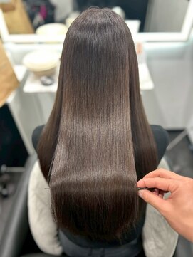 ピリオド 松阪(Period.) ロングヘアーココアブラウン髪質改善 松阪美容室