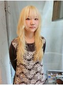 ☆抜きっぱなしブロンドレイヤーハイレイヤーロングレイヤー金髪