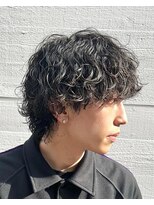 フィフス 原宿(fifth)&nbsp;原宿波巻きスパイラルパーマメンズパーマラウンドマッシュ30代