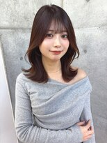 ロンドメリア 天神大名店(Lond Melia) 黒髪カタログ/オリーブグレー/小顔に見せるヘア/クラゲヘアー