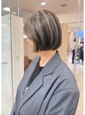 morio札幌　札幌ボブ　デザインカラー　アンブレラカラー