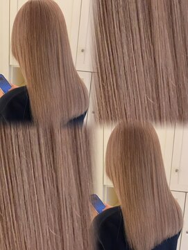 ベレーザ 渋谷(BELEZA) 17190ダブルカラーモーブブラウンレイヤーカットココアブラウン