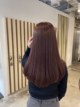 ピンクブラウンカラー