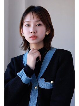 ソイクフ(SOY KUFU) 20代30代40代ゆるふわミディアムレイヤーカット顔周りレイヤー