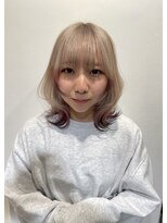 トレフ(Trefle)&nbsp;ミディアムレイヤー/エンドカラー/ミルクティーベージュ