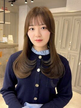 カシュカシュ 表参道(cache cache) レイヤーカットハッシュカット顔周りレイヤー髪質改善