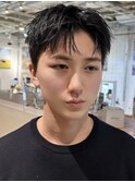 韓国マッシュアクティブショートラウンドマッシュダウンパーマ