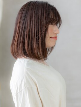 カバーヘア ブリス 上尾西口店(COVER HAIR bliss) ウォームベージュエンドカラーワンカールボブディX上尾20代30代