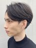 【メンズ】カット+ニュアンスパーマ毛流れパーマ¥11500(万代/メンズパーマ)