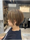 【小顔似合わせカット】30代40代50代ショートボブ/ボブ/髪質改善