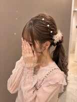ヘアセットサロンコト(Hair Set Salon KOTO) サイドポニーヘアアレンジ
