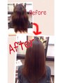 ヘア デザイン クリニック アンテナ(hair design clinic ANTENNA) 私のクセ毛!!ツヤサラヘアーになりました♪