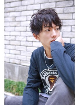 高円寺四百倍美容室 【四百倍メンズ】ネープレスニュアンスパーマショート