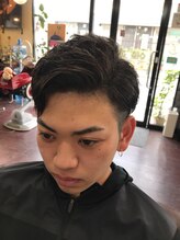 メンズヘアアンドグルーミングサロン ダブル(men's hair grooming salon W) ワイルドサイドパートビジネス刈り上げツーブロック