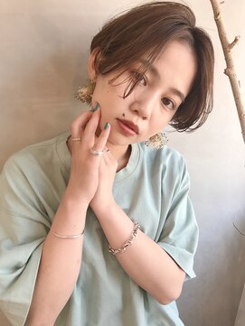 ソワ(soie) ハンサムショート×マロンベージュ