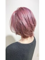 エイト 溝の口店(EIGHT)&nbsp;【EIGHT溝の口】お客様スタイル_デザインカラー切りっぱなしボブ