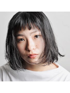 ファースト 吉祥寺(FIRST KICHIJOJI) ショートバング　×　切りっぱなしボブ【FIRST】　毛先パーマ