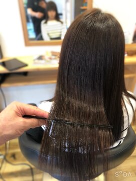 ヘアードクター アソウ(Hair dr 麻生) drベースメイクでうるつや髪に...