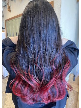 ジョイン ラックスビー 京都店(JOYN LUXBE) 派手髪◎ビビットレッド　中山惠介