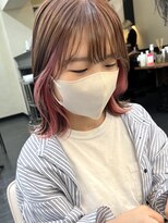 ヒート バイ アンカットラウンジ 渋谷(HEAT by UNCUT&LOUNGE)&nbsp;イヤリングカラー/インナーカラー/ケアブリーチ/ピンクインナー