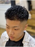 スキンフェード グリグリパーマ