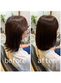 【ケアストレートコース】お客様施術事例