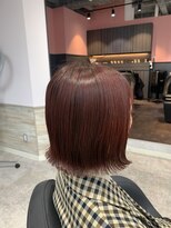 リーオオサカ(Lee Osaka)&nbsp;切りっぱなしボブ×ピンクブラウン