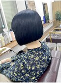 バレイヤージュ髪質改善おさまる透明感白髪染めグレージュ中野