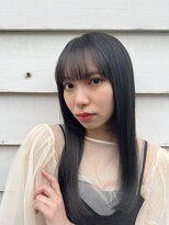 ローネス ギンザ(LONESS ginza)&nbsp;グレーブラック艶感カラーケアカラー銀座美髪艶髪透明感艶カラー